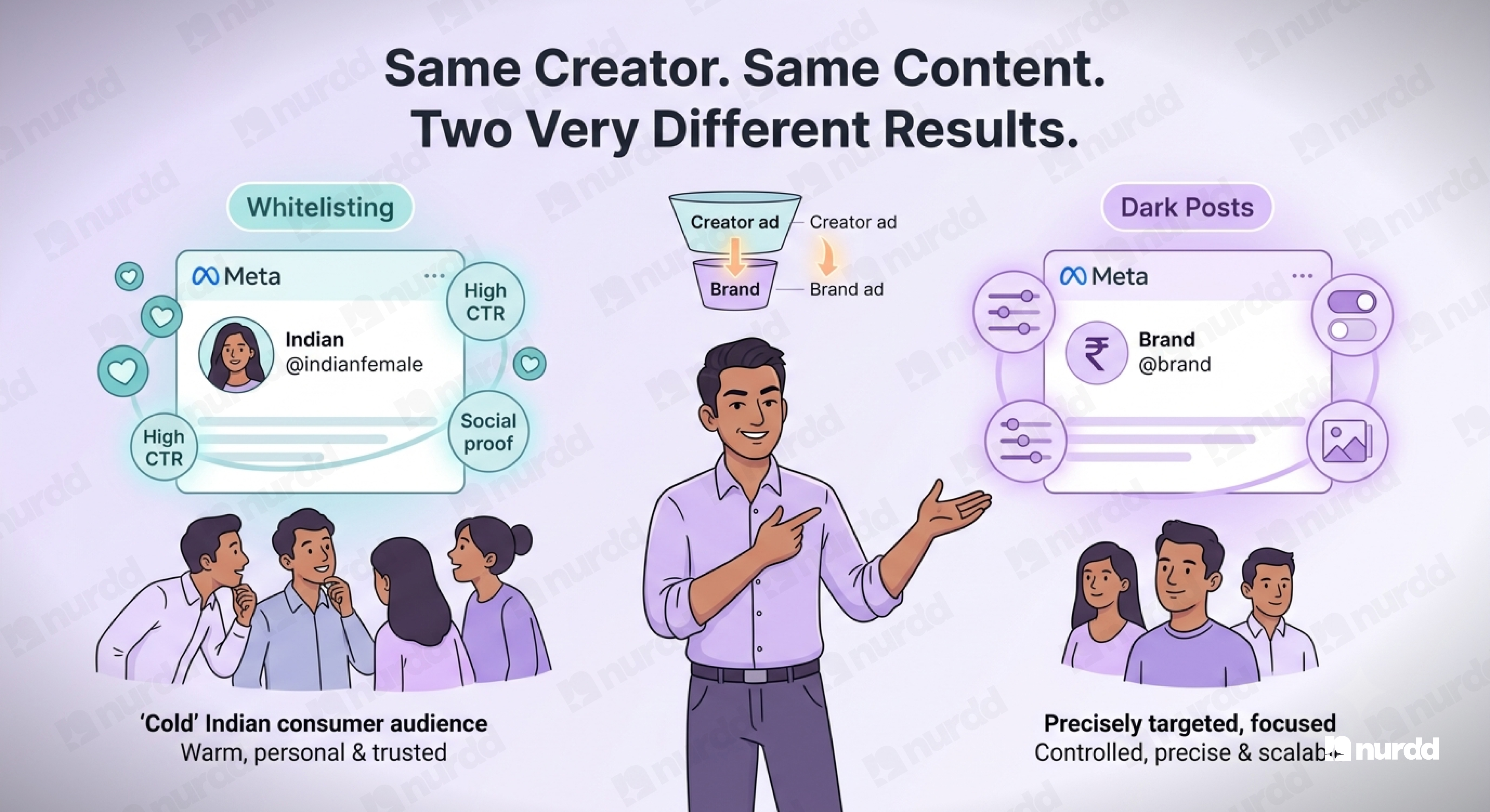 Influencer Whitelisting vs Dark Posts: What Actually Moves D2C Sales in India