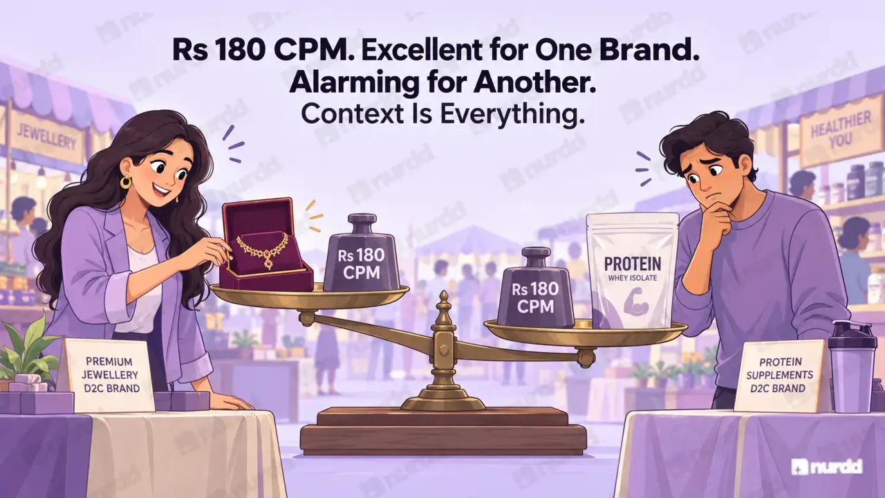 Indian D2C Ad Benchmarks 2026: CPM, CPC, CTR & ROAS